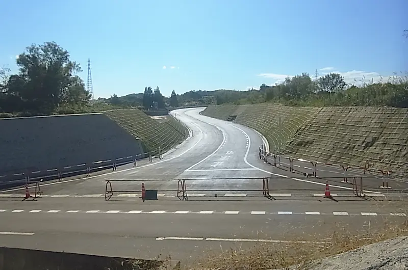 市道上田子8号道路改良工事